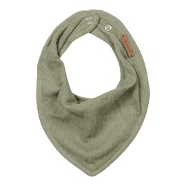 Little Dutch TE50130111 Bandana Bib Neckerchief Pure Olive 22 x 16 cm, Green