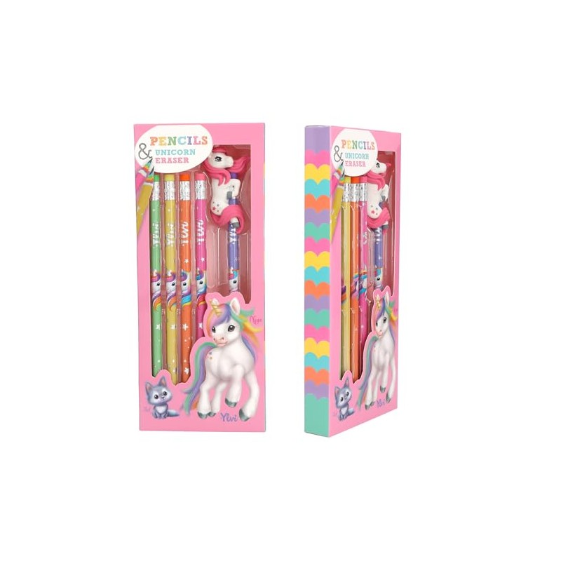 Depesche 12861 Ylvi Rainbow Pencil Set, 5 Pens in Different