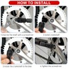 YHT Bicycle Crank Extractor Puller,Bicycle Crank Remover,Mountain Bike Arm Puller,Cycling