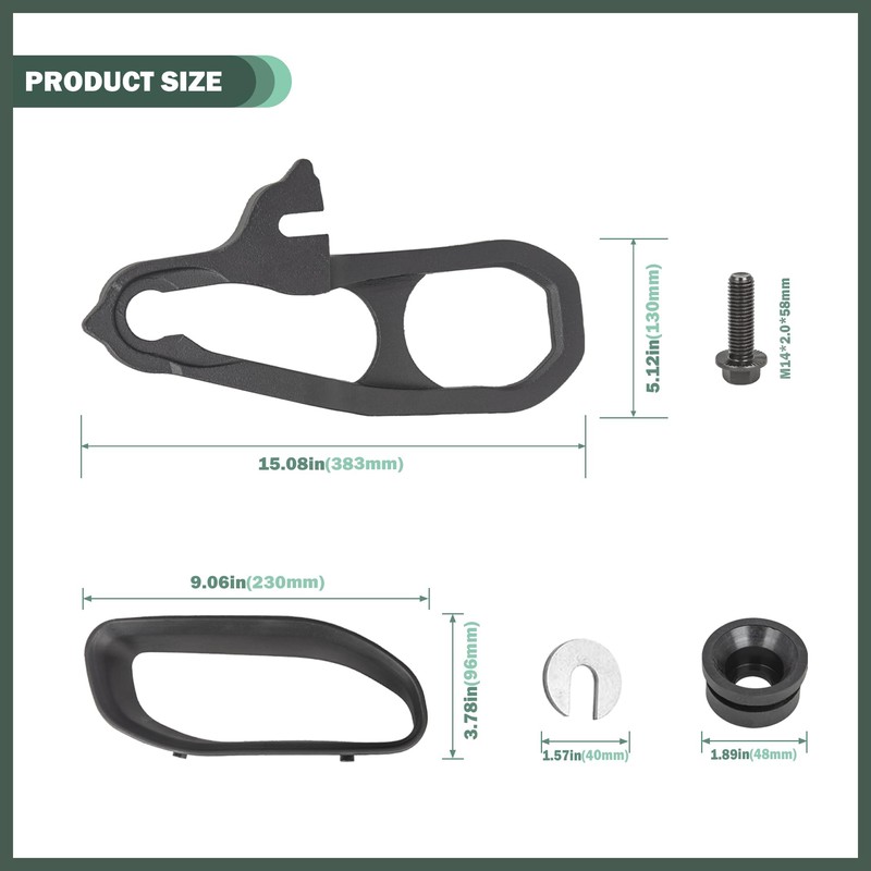 Heavy Duty Front Tow Hooks Fit for 2019-2024 Dodge Ram