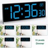 Soobest LED Wall Clock Digital Clock with Seconds, Electric Plug