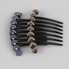 EZ PEACH Rhinestone Hair Comb DE Yaii Wind, Rakuchin, Kantan
