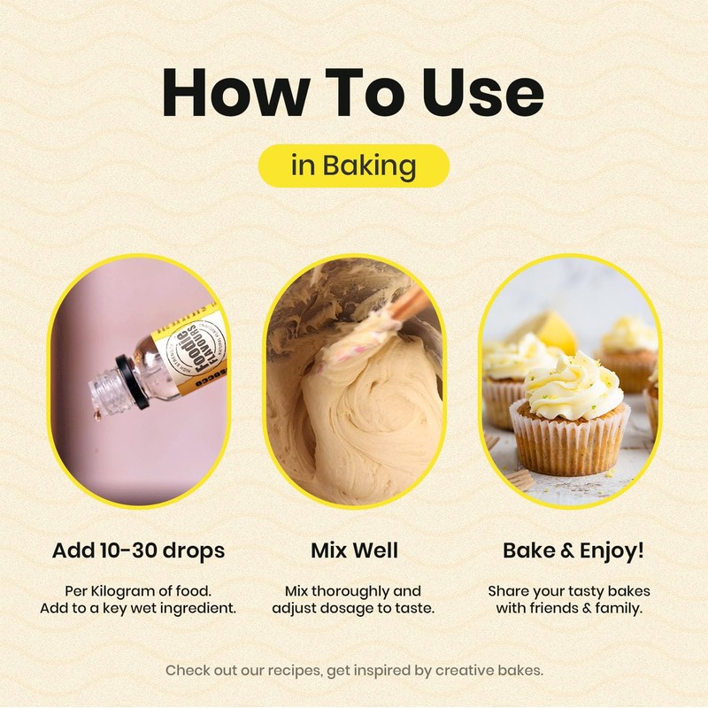 Foodie Flavours Natural Lemon Flavouring, High Strength - 15ml