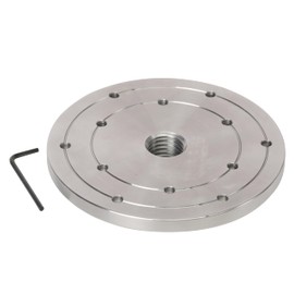 VINWOX 6" Wood Lathe Steel Faceplate, 1”x8TPI Spindle Thread Woodworking Machine Chuck Face Plate