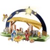 Playmobil Christmas 9494 Illuminating Nativity Manger with Fold-Out Feet, for