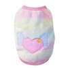 Petitebelle Heart Fleece Puppy Dog Sweaters (Rainbow, X-Large)