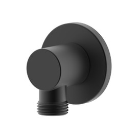 Duttao Wall Supply Elbow for Hand Held shower,with Connector Body and Washer, Wall-mount Hose Connector,without Shower Head and Hose (Matte Black) DA-0045-MT