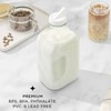 JoyJolt Glass Milk Bottles with Lids and Pourer – 64