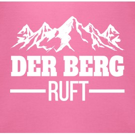 Shirtracer - Baby Bib - Sport & Exercise - The Mountain Calls, 2 Pink