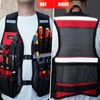 MELOTOUGH Tool Vest for Men Reflective Safety Tool Vest with