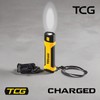 TCG Charged Portable LED Flashlight, Yellow/Black, Camping Essentials, Hurricane Preparedness