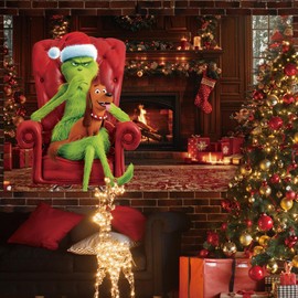 Christmas Photo Backdrop for Photography - Merry Christmas Banner, Xmas Winter Holiday Decorations and Supplies for Home