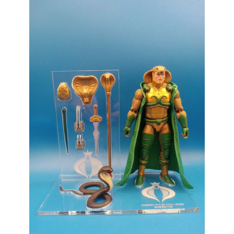 G.I. Joe Classified Serpentor Acrylic Base Set Stand No Toy
