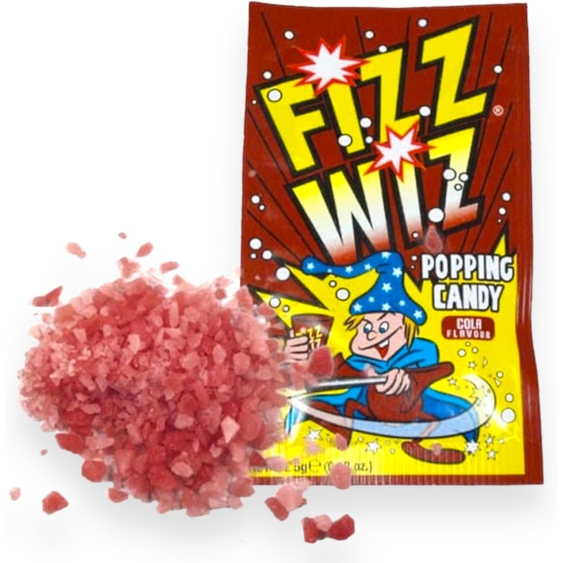 Fizz Wiz Popping Candy Cola - 50 Packets of 5g