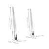 FOMIYES 4sets Stamp Collector Tweezers Stainless Steel Tweezers Set Multi-function