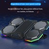 Laptop Cooling Pad RGB Cooler Laptop Stand with 6 Quiet