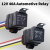 5 PCS 12V DC Waterproof Automotive Relay Kit with Harness,