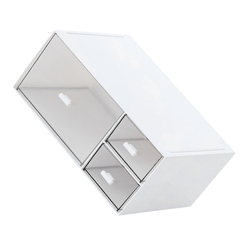 Large Desk Organizer Drawers Multipurpose Clear Stationery Cosmetic Storage Bins