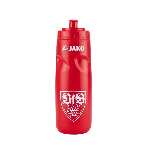 JAKO VfB Stuttgart Drinking Bottle (Red, One Size)