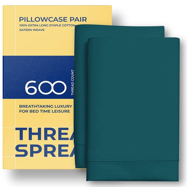 THREAD SPREAD 100% Egyptian Cotton Pillow Cases - 600 Thread