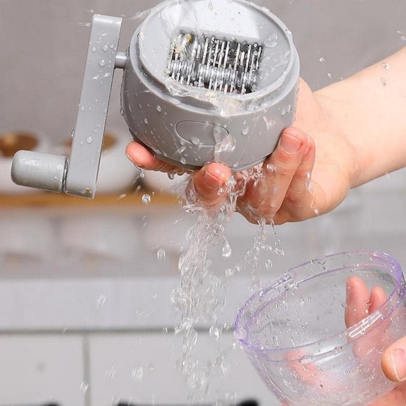 LATRAT Manual Nut Mill with Hand Crank, Nut Chopper Peanut