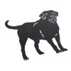 Metal Dog Statue Garden Stake Labrador Silhouette Animal Sculpture for