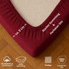 Exclusive home textile terry towelling fitted sheet premium brand., bordeaux,