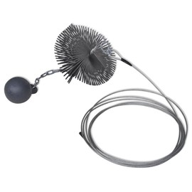 TREATLIFE HOME Effortlessly Clean Your Chimney with Round Cleaning Brush, Durable Steel Wire, 5.9-Inch Diameter, Includes Chain and Thread