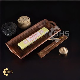 Satya Nag Champa Lemon Grass Sticks | Full Box of 12 | With DHS Incense Stick Holder | Used for Aromatherapy, Yoga, Meditation, and Relaxation