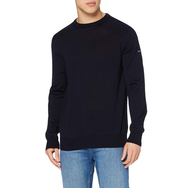 Armor Lux Men's Crew Neck Damgan Merino Wool Jumper, Ship,