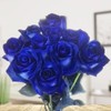 10 Blue Roses - Long Handled - Vase Ready -