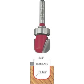 Freud 1/4" Radius Dish Carving Bit with 1/4" Shank (19-506)