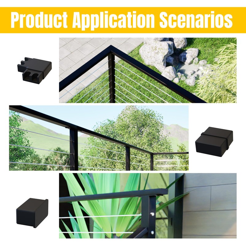 Dawn Railing 1 Pack Handrail Connector 1"x2" Aluminum Alloy Extension