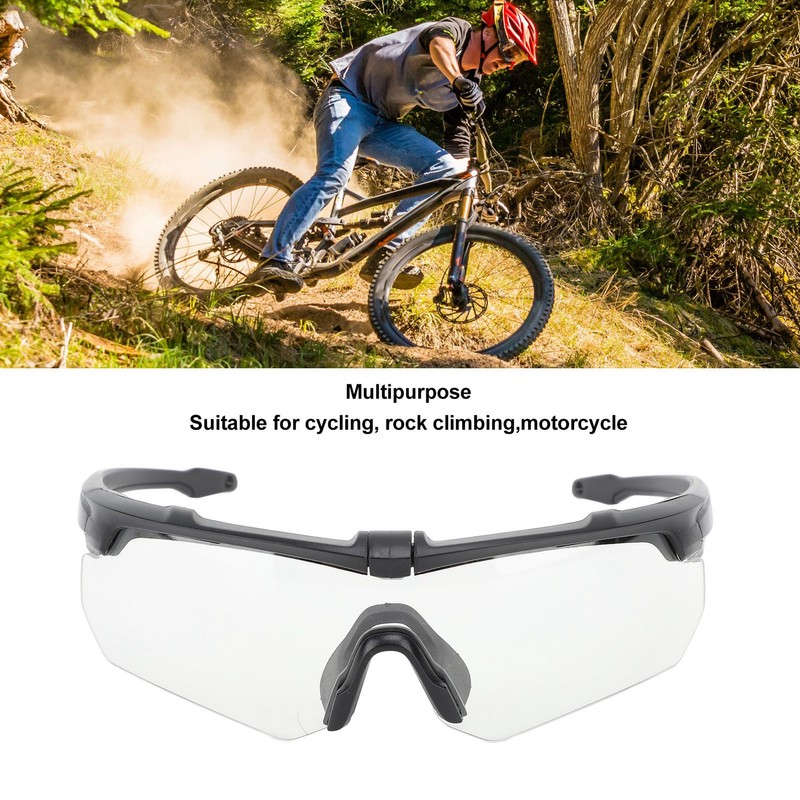 Outdoor Sports Sunglasses UV Protection Windproof Cycling Glasses Set with