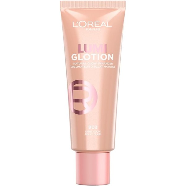 L'Oréal Paris Lumi Glotion iluminador de maquillaje hidratante, tono Light