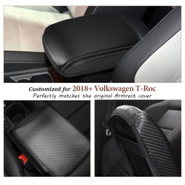 SKTU Armrest Cover Compatible with VW T-ROC 2018-2023 2024 Car Centre Armrest Cover Armrest Cover Armrest Cover