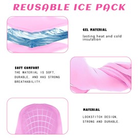 Breast Therapy Pack -2 Hot Cold - Breast Heating Pad Breastfeeding Relief - Breast Ice Packs for Engorgement & Nipple Gel Soothing Pads (Purple)