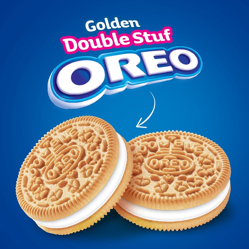 OREO Double Stuf Golden Sandwich Cookies, 12 - 14.03 oz