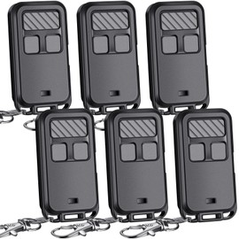 Kingdder 6 Pcs Universal 890MAX Garage Door Opener Remote Compatible with Chamberlain LiftMaster 3 Button Garage Door Opener Remote with Key Chain for 5 Colors Learning Buttons