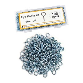 0.78 Inch Eye Hooks Screw - 180 Pcs Ceiling Hooks for Hanging Plants Screw Hooks Kit, Screw in Hooks for Hanging Cup, Hanging Lights,Plant, Kitchen, Ceiling