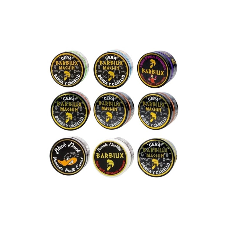 Kit de 3 Ceras para Cabello y Barba para Peinar