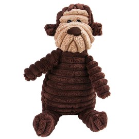 BT Bear Pet Squeaky Toy, Durable Plush Dog Toy, Squeaky Toy, Various Animal Shapes, Training, Small Dogs, Medium and Large Dogs (Monkey)