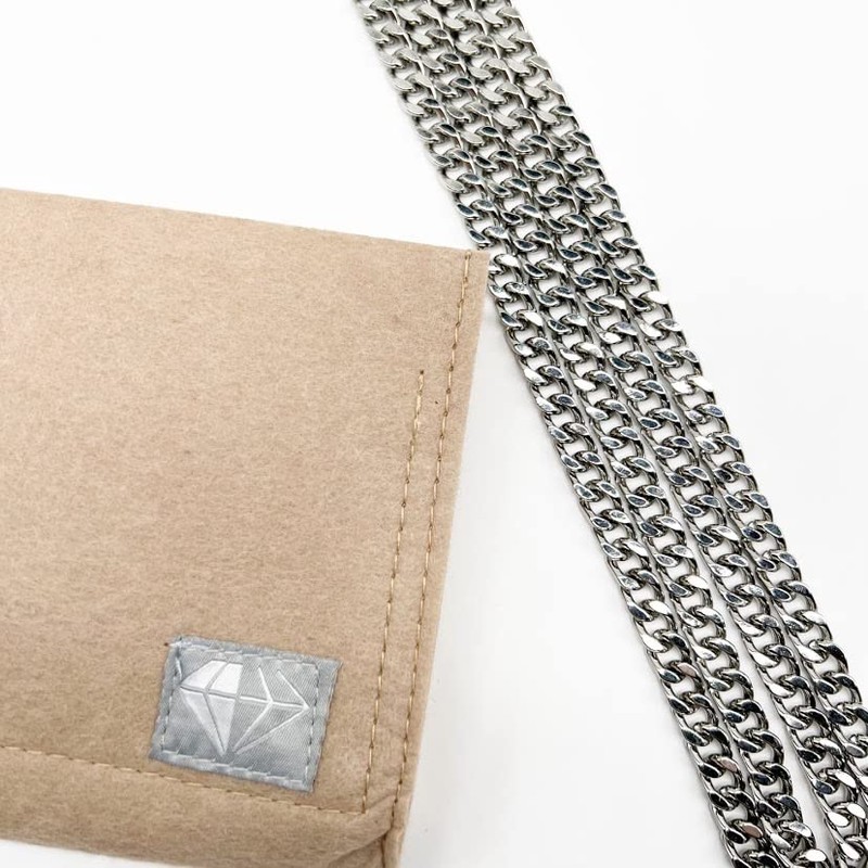 From HER Purse Organizer Insert Conversion Kit with Silver Chain