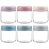 NETANY 6-pack 10oz Glass jars with Airtight Lids, Overnight Oats