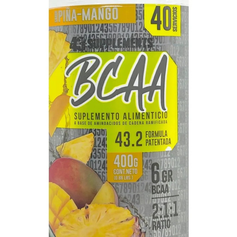 Bcaas 211 Piña Mango 400 Grs 43 Supplements