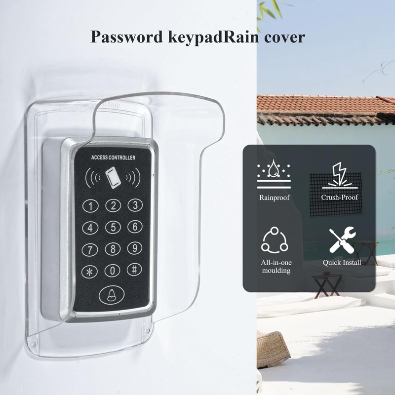 Outdoor Keypad Cover, Ring Doorbell Cover Weatherproof ,Doorbell Rain Cover,Doorbell