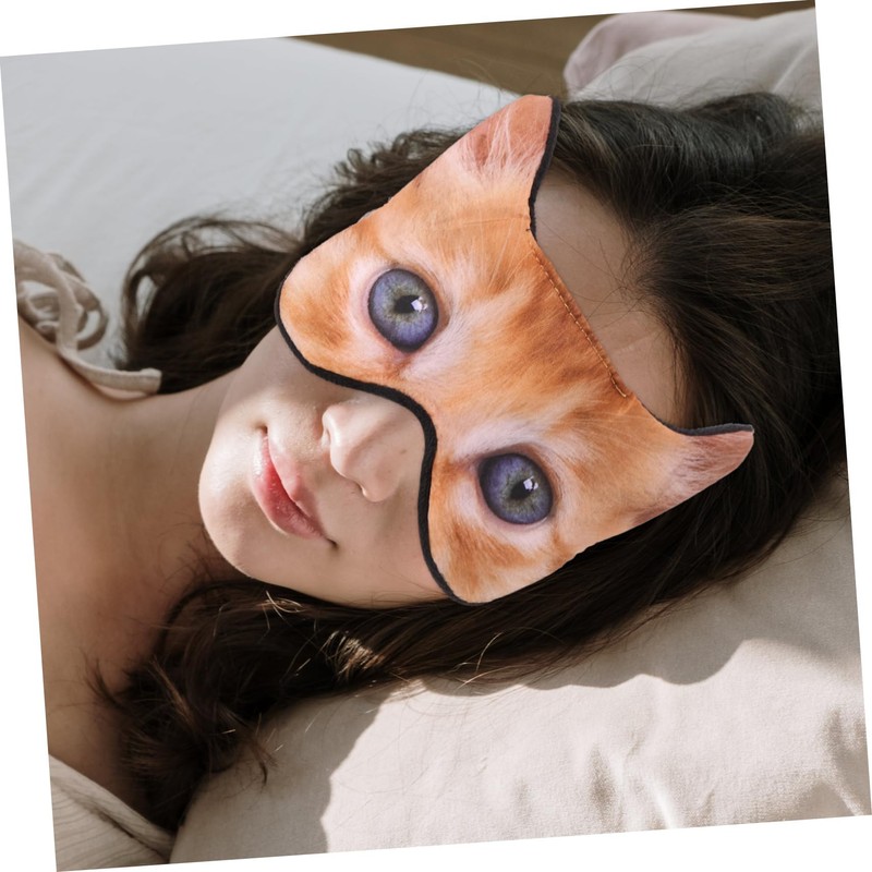 VICASKY Cute Cartoon Sleeping Eye Mask Funny Dog Design Soft