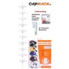 2Stoned Cap-Rack Pro Cap Holder in White with 10 Clips