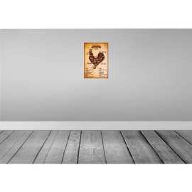 vianmo Wooden Wall Sign 20 x 30 cm - Chicken Cuts Organic Butcher
