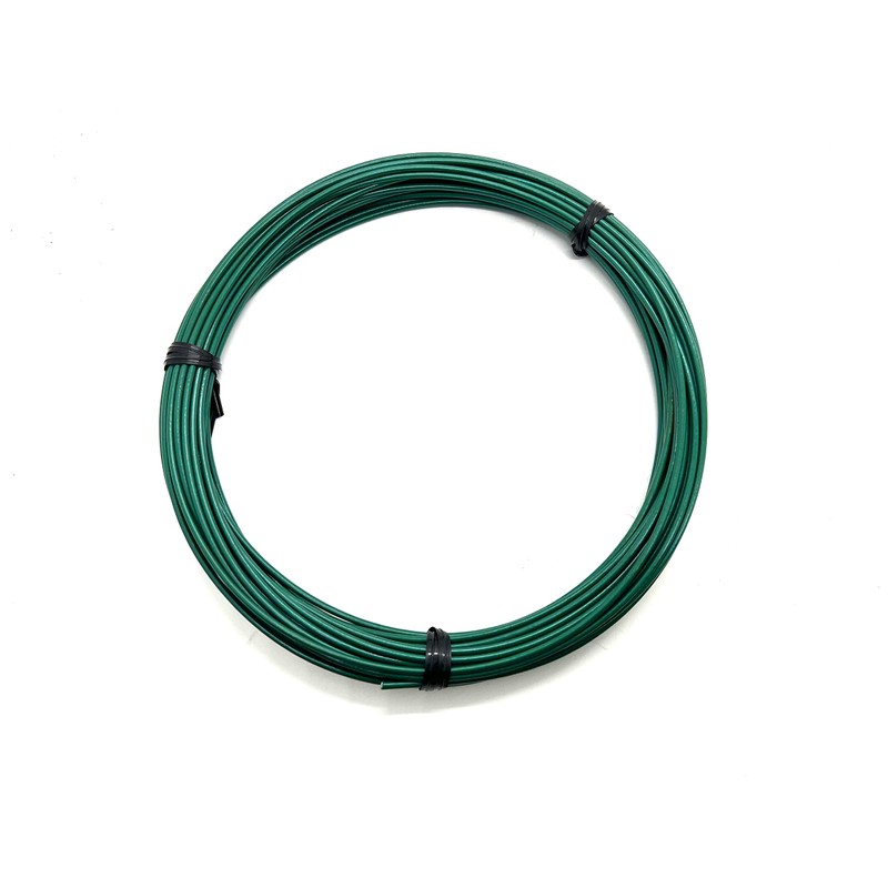 1/16" Coated to 3/32" Diameter, 7x7 Construction, Green Vinyl Coated